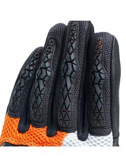 Tekstylne Rękawice motocyklowe Dainese D-Explorer 2 czarno-szaro-pomarańczowe