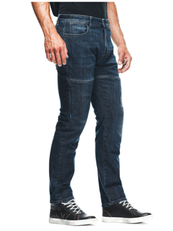 Jeansy motocyklowe Dainese Denim Regular Tex niebieskie