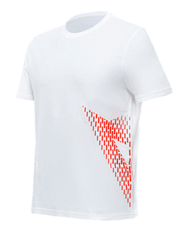 Koszulka Dainese Big Logo biało-czerwona