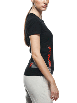 Koszulka damska Dainese Logo czarno-czerwona