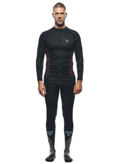 Koszulka termoaktywna Dainese No-Wind Thermo czarno-czerwona