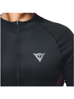 Koszulka termoaktywna Dainese No-Wind Thermo czarno-czerwona