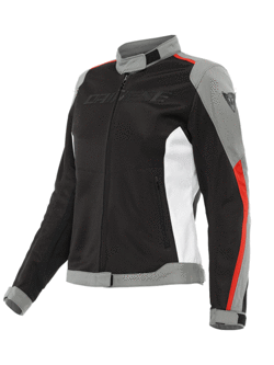 Kurtka motocyklowa damska tekstylna Dainese Hydraflux 2 Air D-Dry czarno-szaro-czerwona