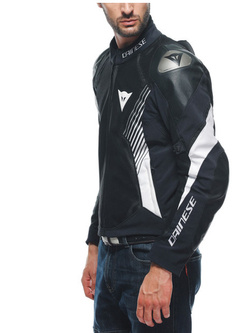 Kurtka motocyklowa tekstylna Dainese Super Rider 2 Absoluteshell czarno-biała