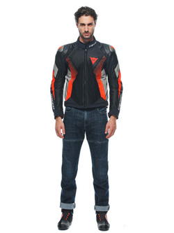 Kurtka motocyklowa tekstylna Dainese Super Rider 2 Absoluteshell czarno-szaro-czerwona