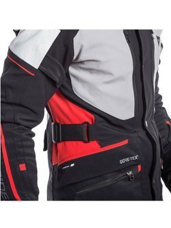 Motocyklowa kurtka tekstylna Dainese Carve Master 2 Gore-Tex® czarno-szaro-czerwona