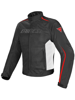 Motocyklowa kurtka tekstylna Dainese HYDRA FLUX D-DRY® czarno-biała