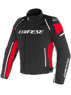 Motocyklowa kurtka tekstylna Dainese Racing 3 D-Dry® czarno-czerwona