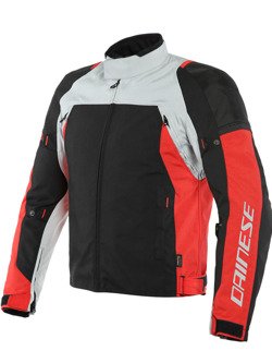 Motocyklowa kurtka tekstylna Dainese Speed Master D-Dry szaro-czerwono-czarna