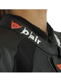 Motocyklowy kombinezon jednoczęściowy Dainese Misano 2 Lady D-Air® [z poduszką powietrzną] damski czarno-biało-czerwony