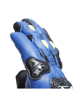 Rękawice motocyklowe Dainese Carbon 4 krótkie niebiesko-czarno-żółte