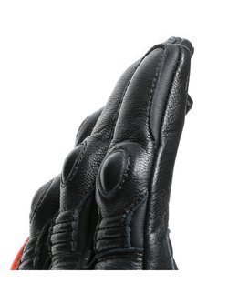 Skórzane rękawice motocyklowe Dainese 4 Stroke 2 czarno-fluo czerwone