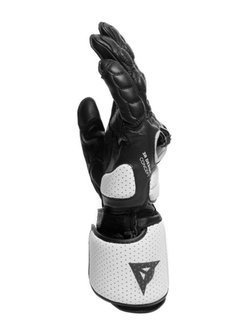 Skórzane rękawice motocyklowe Dainese Impeto czarno-białe