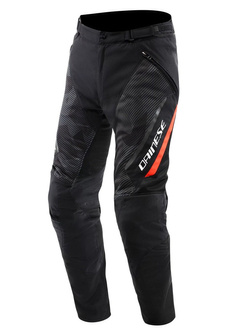 Spodnie motocyklowe tekstylne Dainese Drake 2 Super Air Tex czarno-szaro-czerwone