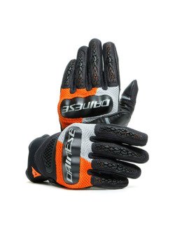 Tekstylne Rękawice motocyklowe Dainese D-Explorer 2 czarno-szaro-pomarańczowe